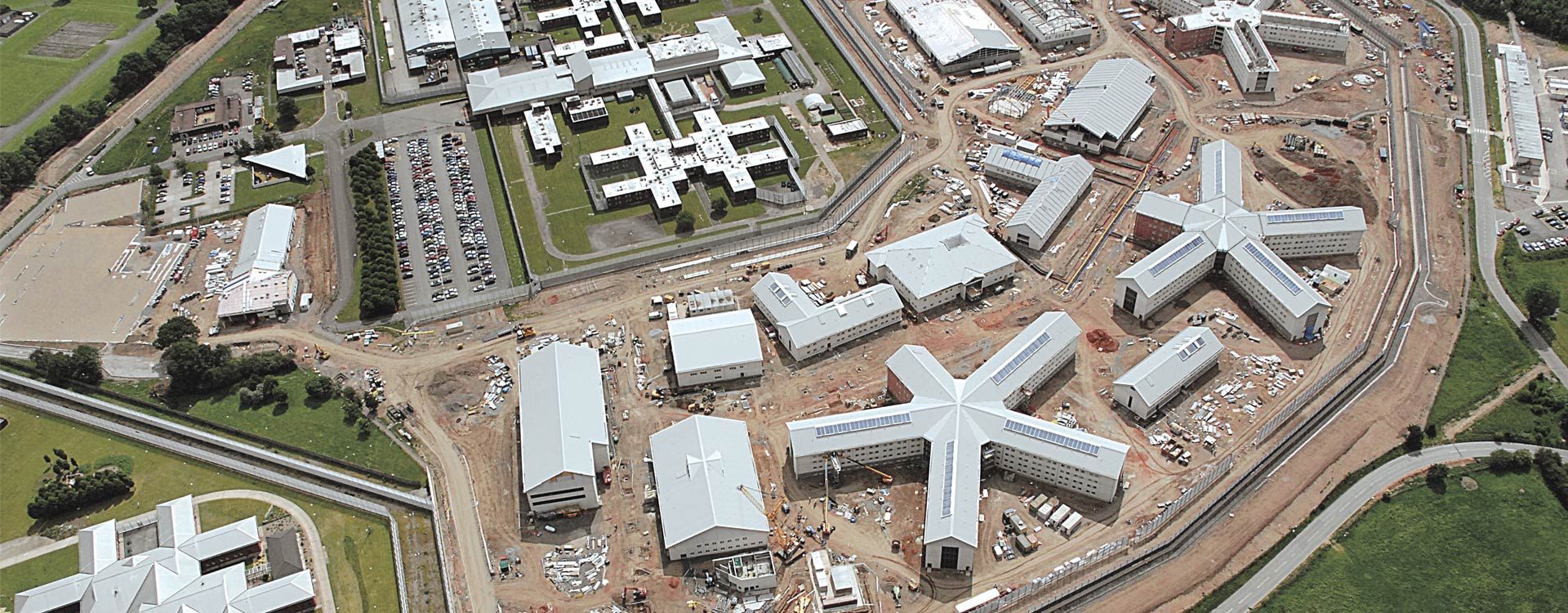 Engineering HM Prison Oakwood- aerial view