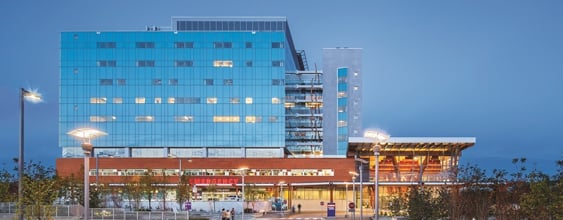 Surrey-Memorial-Hospital-acute-tower-canada-exterior-night