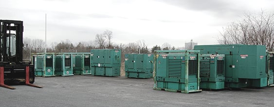 Generators at FEMA distribution center