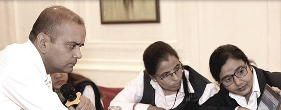 Local government financial staff in training